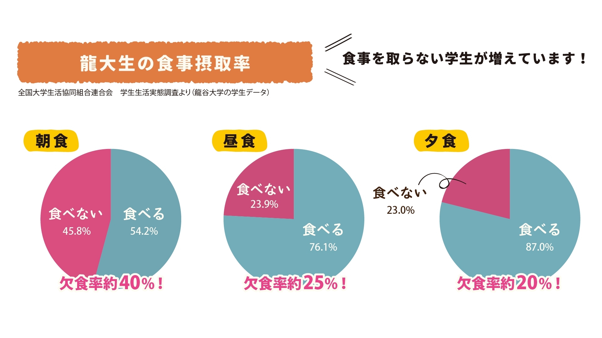 龍大生の食生活実態